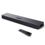 OXS S3 Soundbar: Längliches, schwarzes Audiogerät für Fernseher. Verbessert Heimkino-Audio kabellos via Bluetooth.