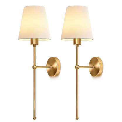 Ketom LED Wandleuchte Innen mit Akku, dimmbar, Gold, 2er-Set