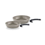 Fissler Ceratal Comfort Bratpfannen-Set 2-teilig (24+28 cm) Grau. Zwei runde Pfannen zum Braten und Garen von Speisen.