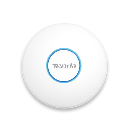 Tenda i27 AX3000 WiFi 6 Access Point mit PoE, Dualband. Weißer, kompakter AP. Bietet schnelles WiFi 6 über PoE.