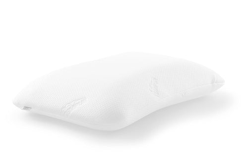 TEMPUR Symphony Schlafkissen Ergonomisches Nackenstützkissen - L. Weißes, geformtes Visco-Schaumkissen. Stützt Kopf und Nacken für eine ergonomische Schlafposition.