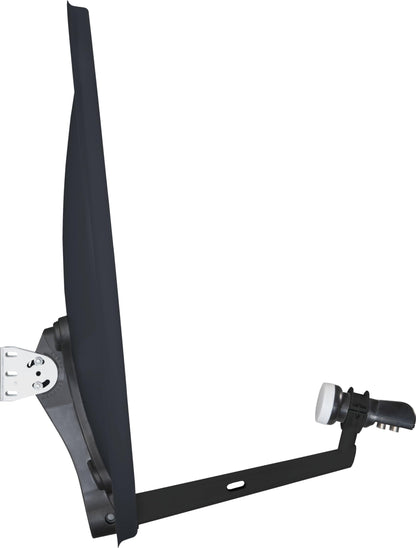TechniSat TECHNITENNE 70 Satelliten-Schüssel 70 cm 4 Teilnehmer anthrazit