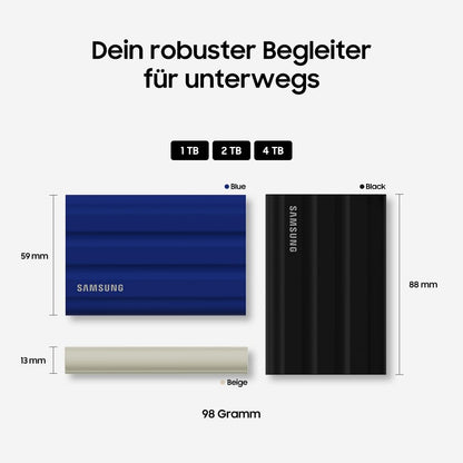 Samsung Portable SSD T7 Shield Externe SSD - 4 TB Schwarz