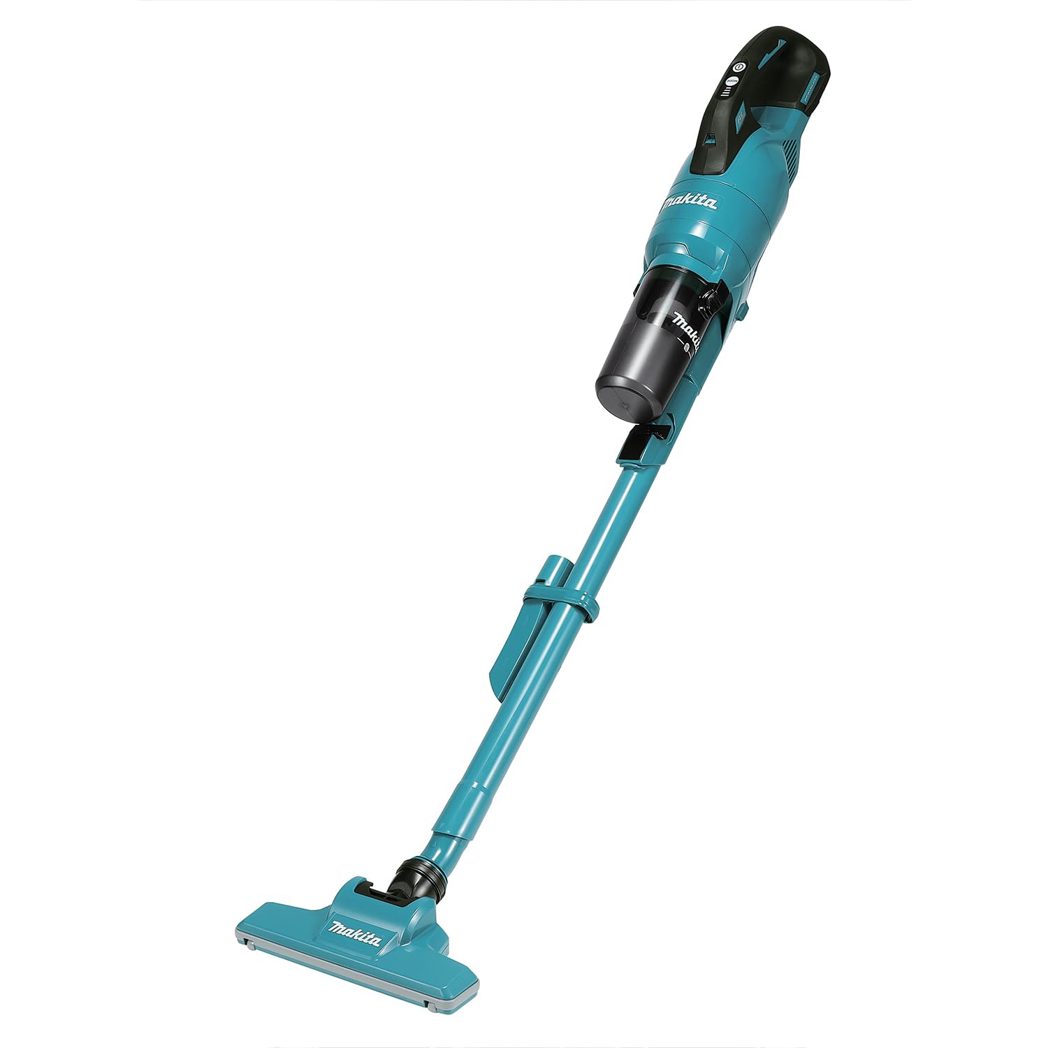 Makita DCL286FZ Akku-Staubsauger 18V mit Zykloneinheit solo. Blau-schwarz, für Trockenreinigung von Böden und Flächen.