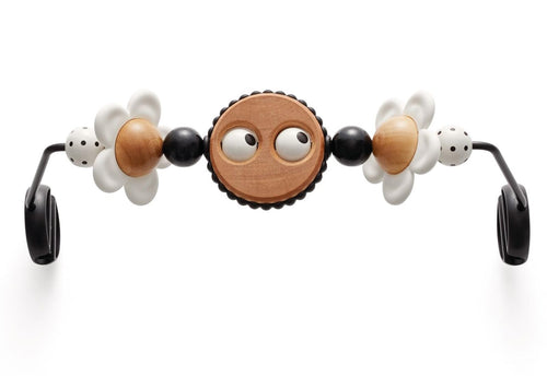 BabyBjörn Spielzeug für Babywippe Fröhliche Augen Schwarz-Weiss, BPA- und PVC-frei