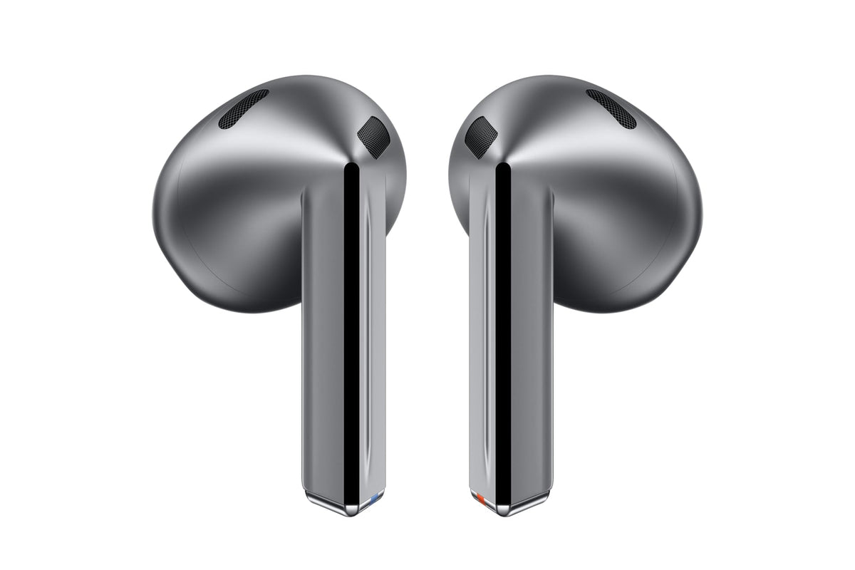 Samsung Galaxy Buds3 In-Ear-Kopfhörer mit Geräuschunterdrückung, silberne Ausführung