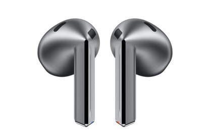 Samsung Galaxy Buds3 In-Ear-Kopfhörer mit Geräuschunterdrückung, silberne Ausführung