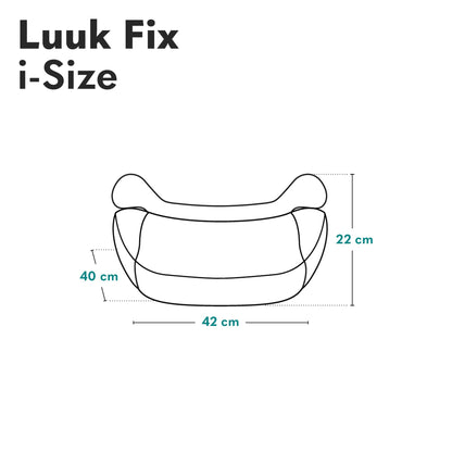 Lionelo Luuk Fix i-Size Kindersitzerhöhung mit ISOFIX, 125–150 cm