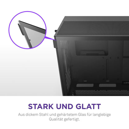 NZXT H5 Flow ATX Mid-Tower Gaming PC Gehäuse - Schwarz