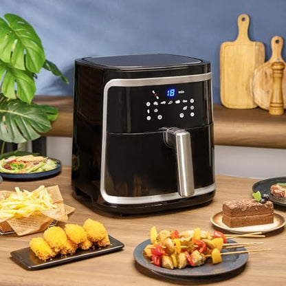 Aigostar Cube Heissluftfritteuse 7L XXL Digital - Schwarz