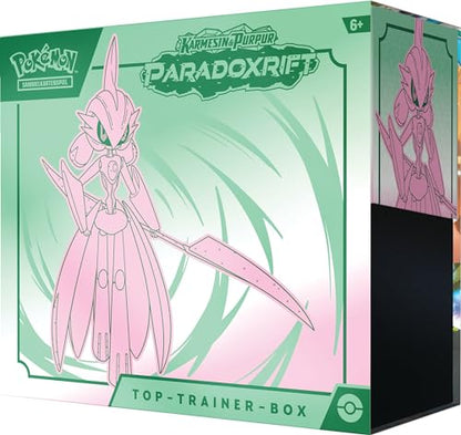 Pokémon TCG: Top-Trainer-Box Karmesin & Purpur Paradoxrift – Eisenkrieger