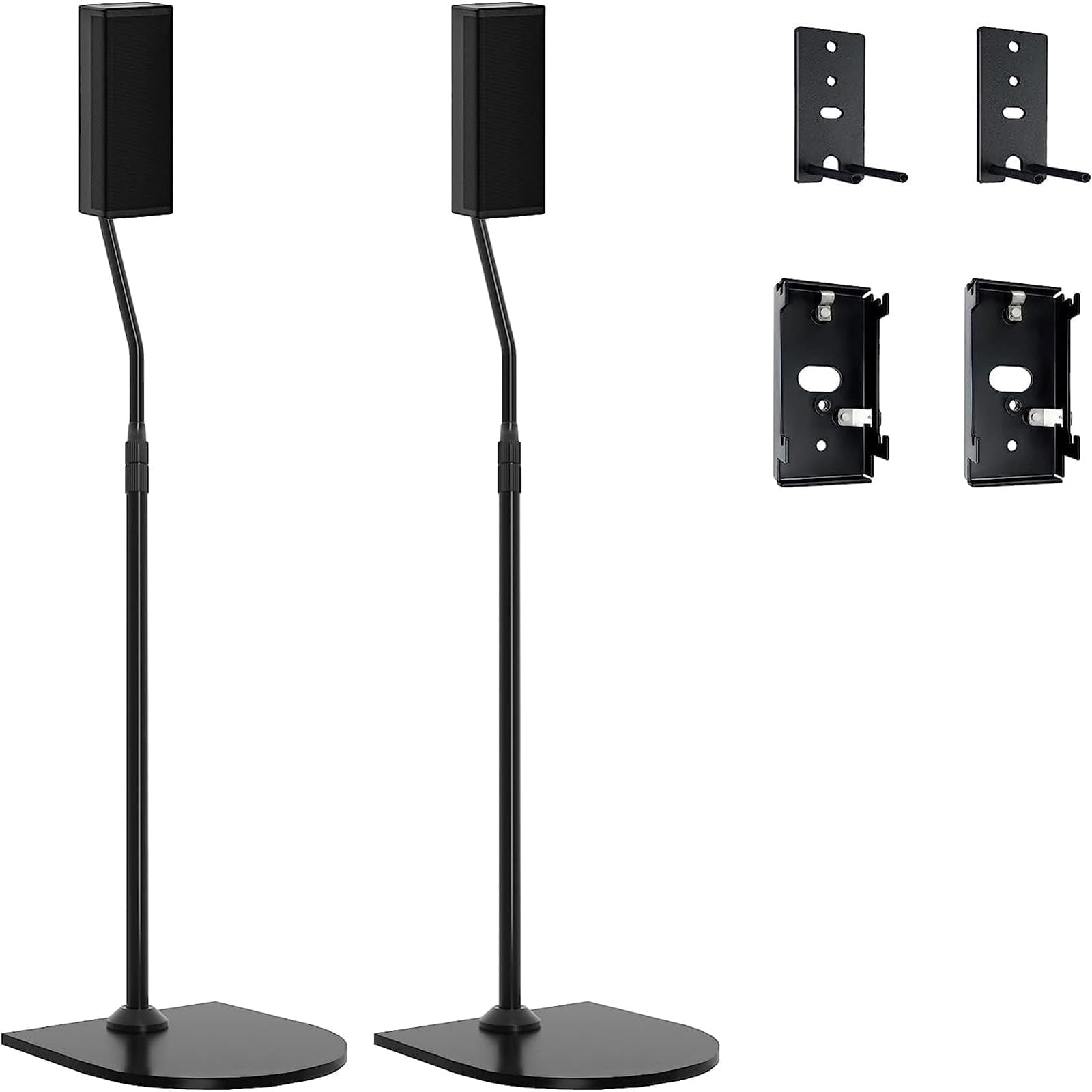 Bose Höhenverstellbarer Lautsprecherständer mit Slideconnect. Schwarzer Standfuß für flexible Lautsprecherpositionierung.