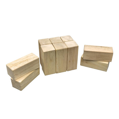 Carromco Wikingerschach Original Kubb Set aus Gummibaumholz
