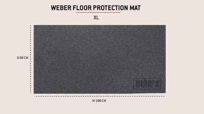 Weber Bodenschutzmatte XL, grau, für Summit und Plancha 76 cm
