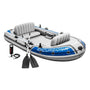 Intex Excursion 4 Set Schlauchboot - 315x165x43cm. Grau-gelbes Schlauchboot für 4 Personen zum Rudern, Angeln auf Seen/Flüssen.