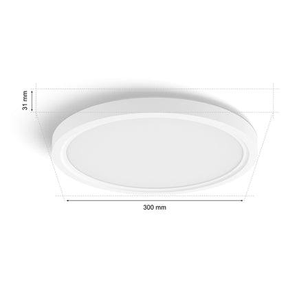 Philips Hue Devote LED-Panel, rund, 30 cm, weiss, 2er-Pack