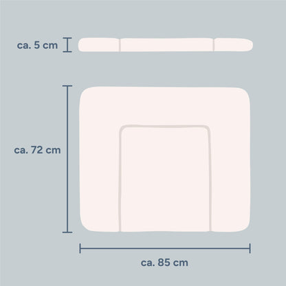 Ehrenkind Wickelauflage abwaschbar 72x85 cm, Wickelunterlage Beige