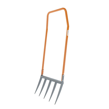 TERRADIX Broadfork 5x300 – Original Tiefenlockerer 50cm: Metallisch, mit 5 Zinken. Lockert den Boden tief für Belüftung ohne Wenden.