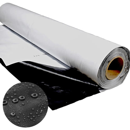 Folienkönig Silofolie Abdeckfolie 6x12m - Schwarz/Weiss. Rechteckige, schwarz/weisse Folie zum luftdichten Abdecken von Futtermieten.