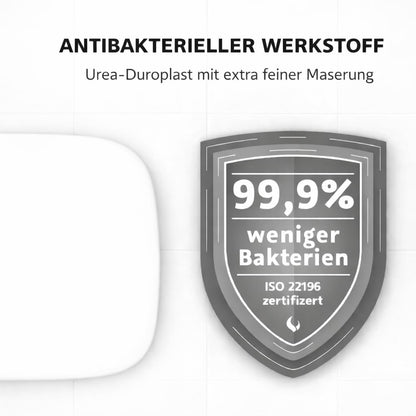 Bullseat WC-Sitz für Duravit D-Code mit Softclose, abnehmbar