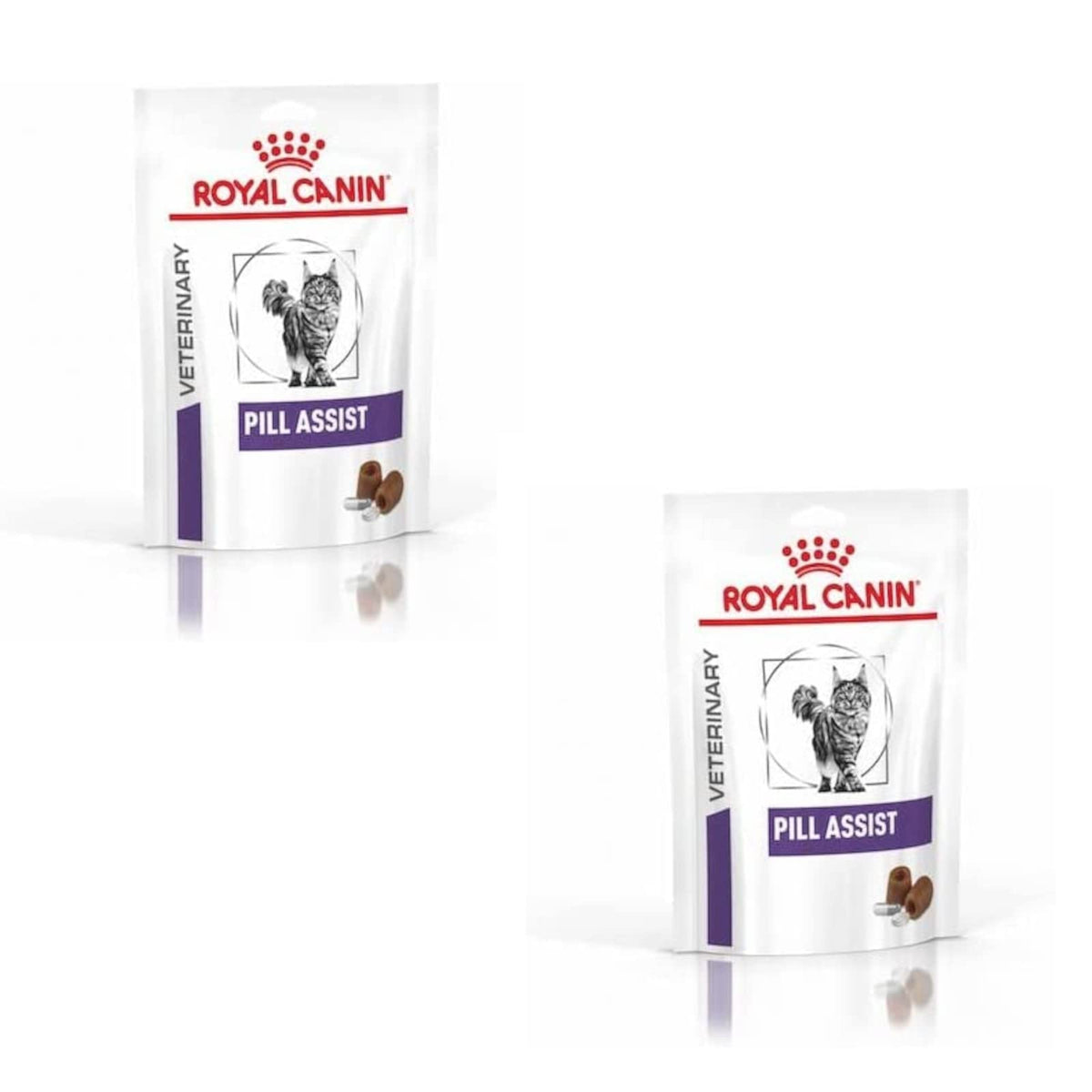 Royal Canin Veterinary Pill Assist Cat Ergänzungsfutter 2 x 45 g, formbare Kroketten zur Tablettengabe