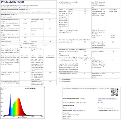 MATO Aufbauspot LED 6er Set Weiss flach schwenkbar Ø80mm