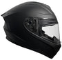 RALLOX M72 Integralhelm Motorradhelm schwarz matt Grösse M mit klarem Visier