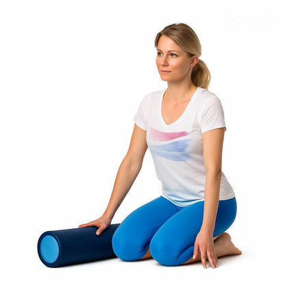 Kawanyo Pilates Rolle aus Hartschaum, 90 cm, für Yoga & Fitness