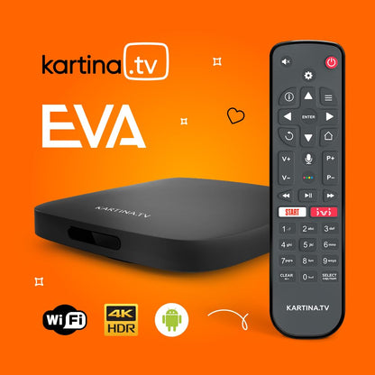 DuneHD Kartina Eva 4K IPTV Receiver mit Bluetooth Fernbedienung