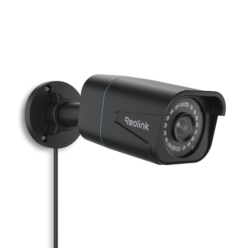 Reolink RLC-810A 4K PoE Überwachungskamera Aussen - Schwarz. Zylindrische Kamera zur 4K-Videoüberwachung im Außenbereich via PoE.