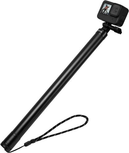 TELESIN 3M Kohlefaser Selfie Stick – Extra Lang Unsichtbar. Verlängert die Reichweite für 360°-Kameras und verschwindet im Bild.