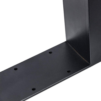 Melko 2er Set Tischbeine Stahl 70x72 cm Vierkantrohr Tischkufen