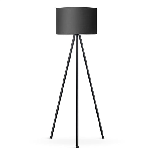 tomons LED Stehlampe Dimmbar mit Metall-Dreibein – Schwarz. Stehlampe auf schwarzem Metall-Dreibein. Dimmbare LED für flexible Raumbeleuchtung.
