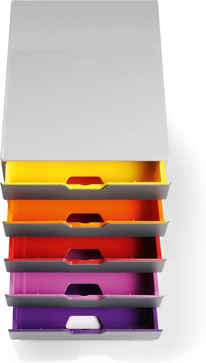 Durable Schubladenbox A4 Varicolor Ablagebox 5 Fächer - 760527