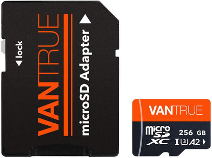 VANTRUE 256GB microSD Speicherkarte UHS-I U3 4K inkl. SD-Adapter