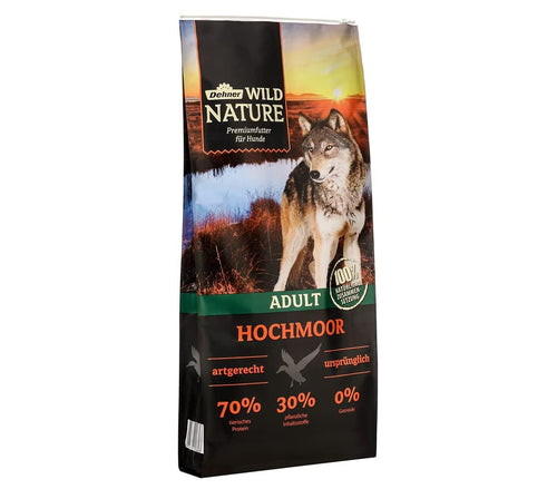 Dehner Wild Nature Hundefutter Hochmoor, Trockenfutter Ente, 12 kg