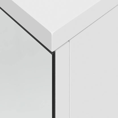 Yaheetech Spiegelschrank Bad Hängeschrank mit 2 Spiegeltüren