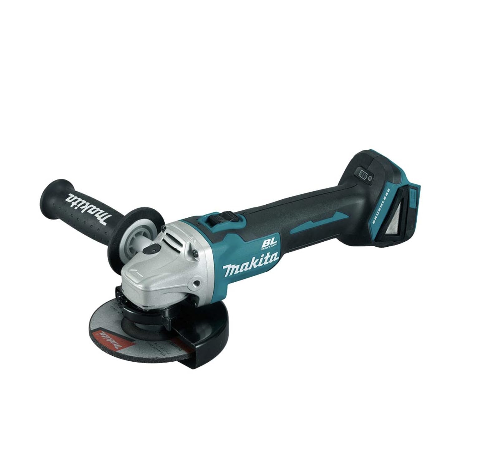 Makita DGA504Z Akku-Winkelschleifer 18V. Blauer, kompakter Winkelschleifer zum Trennen und Schleifen von Metall und Stein.