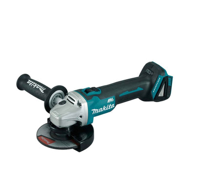 Makita DGA504Z Akku-Winkelschleifer 18V. Blauer, kompakter Winkelschleifer zum Trennen und Schleifen von Metall und Stein.