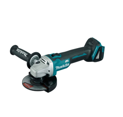 Makita DGA504Z Akku-Winkelschleifer 18V. Blauer, kompakter Winkelschleifer zum Trennen und Schleifen von Metall und Stein.