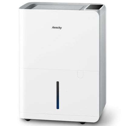 AEOCKY Boreas Luftentfeuchter elektrisch 25 L/Tag mit Ablaufschlauch, Tragegriff und Rollen
