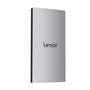 Lexar ES3 externe USB 3.2 Gen2 SSD 2TB - 1050 MB/s, kompaktes schwarzes Rechteck. Bietet schnellen Datenspeicher und -transfer für PCs.