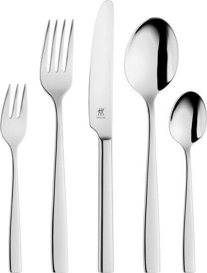 ZWILLING Roseland Besteckset – 30-teilig für 6 Personen. Glänzendes Essbesteck aus rostfreiem Edelstahl zum Speisen.
