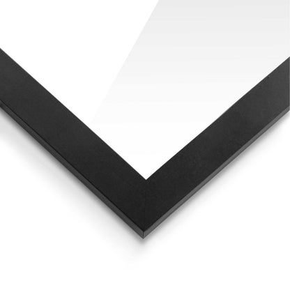 REINDERS Bilderrahmen schwarz MDF 61x91,5 cm mit Passepartout 50x70 cm