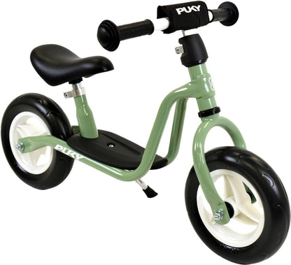 PUKY Laufrad Starter - Retro Green Limited Edition. Grünes Laufrad mit tiefem Einstieg zum Erlernen von Gleichgewicht und Koordination.