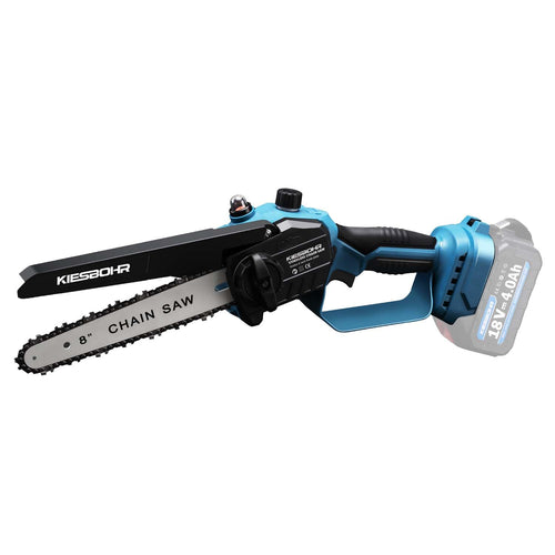 KIESBOHR CS001 Bürstenlose Akku Kettensäge 20cm - Makita 18V Komp. Kompakt für Baumpflege und Holzarbeiten.