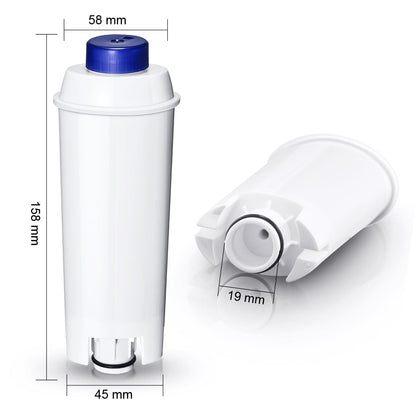 Filswa Wasserfilter für DeLonghi Kaffeevollautomaten, 12 Stück