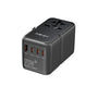 MINIX 170W GaN Reiseadapter Weltweit - 3C1A USB Ports, schwarz, kompakt. Lädt weltweit Geräte über 3 USB-C und 1 USB-A Port.