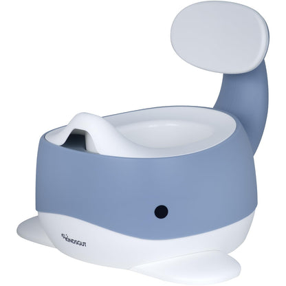 Kindsgut Kinder-Töpfchen mit Rückenlehne, Wal-Design, Taubenblau