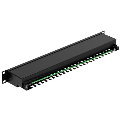 FGB CAT 7 Patchpanel 24 Port RJ45 - Geschirmt 19 Zoll